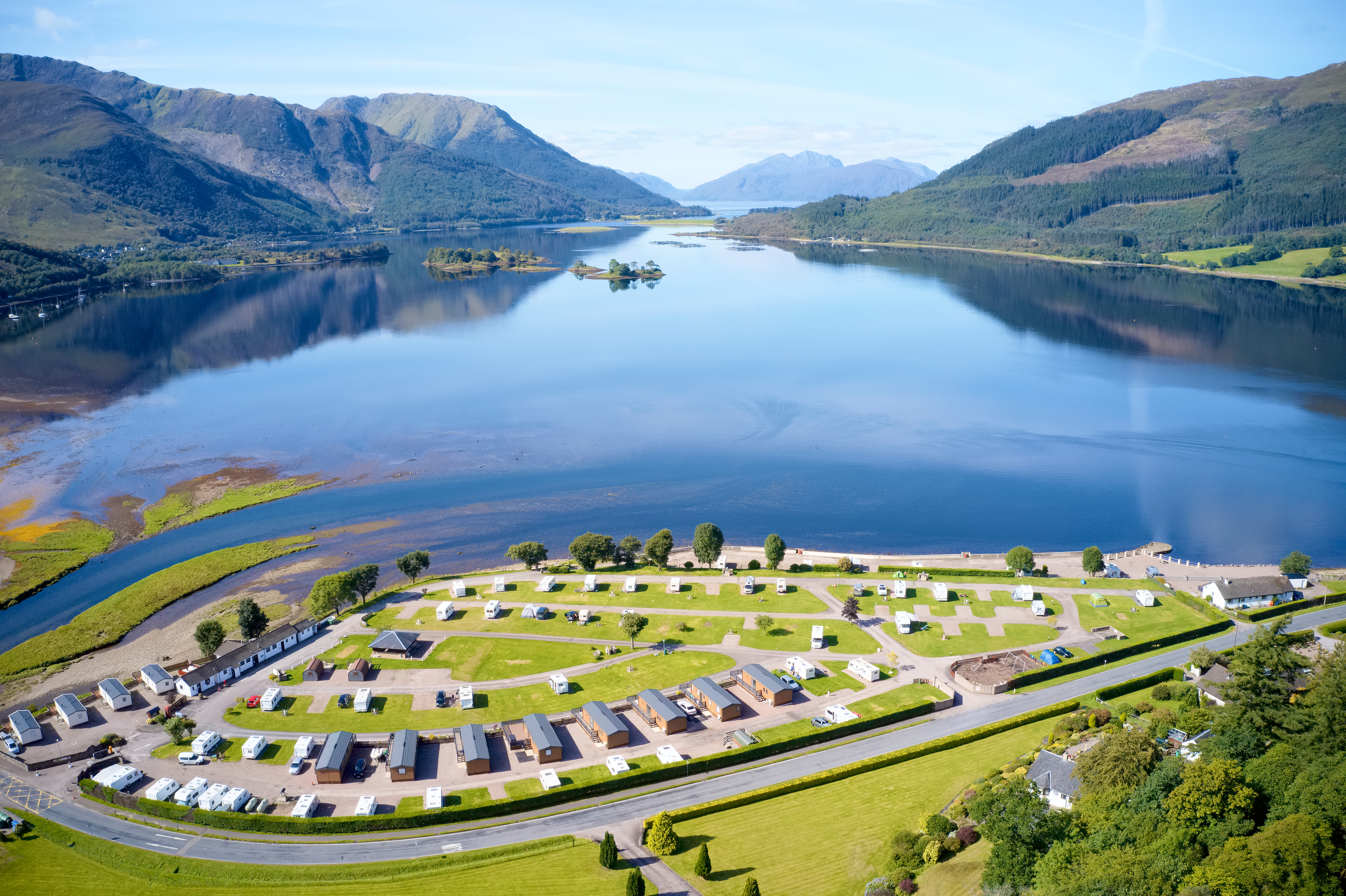 Holiday park with lodges and countryside setting