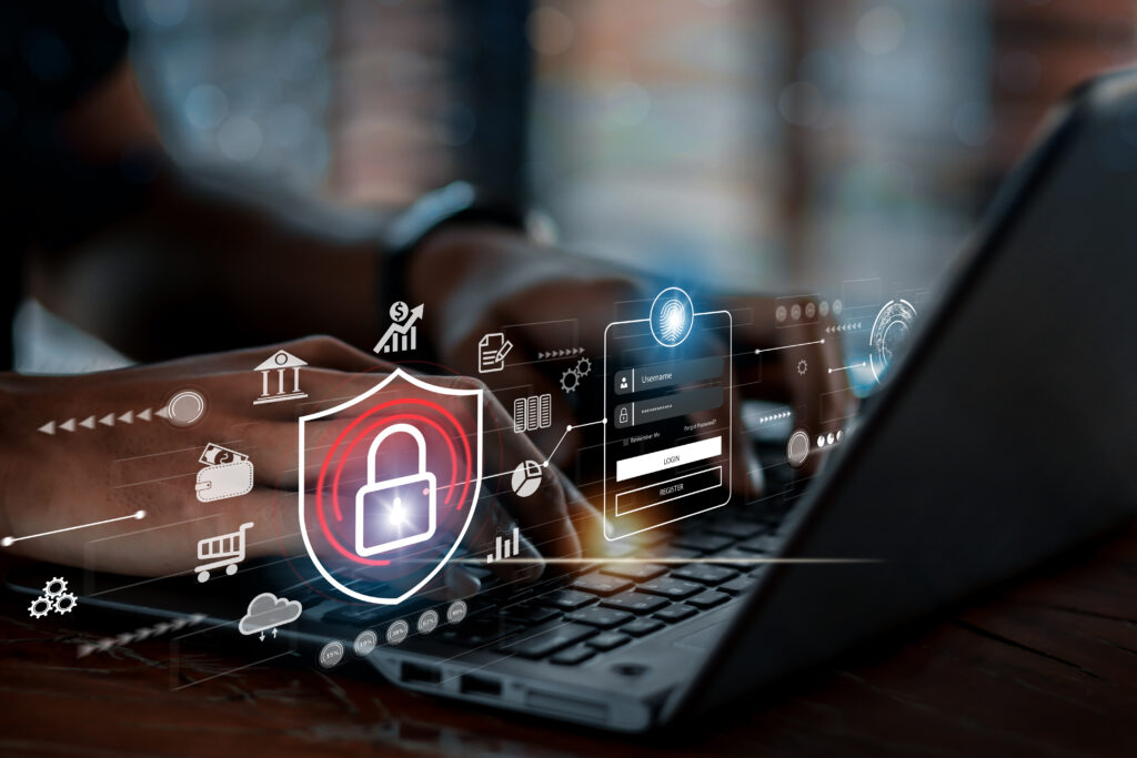 cyber security concept, Login, User, identification information